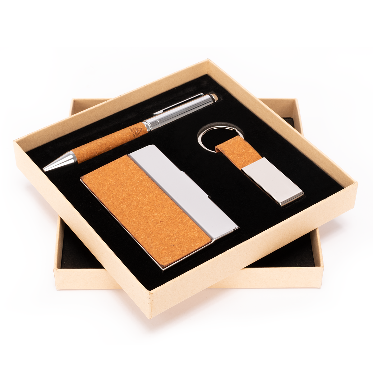 Set TORAJA Bolígrafo Llavero y Porta tarjetas