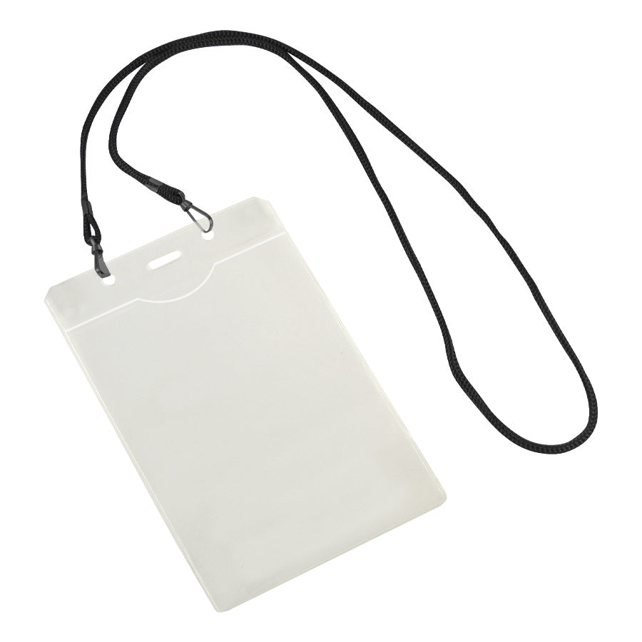 PortaCredencial con Colgador Negro