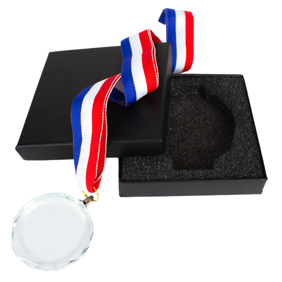 Medalla Cristal Diamond con cinta tricolor (5)