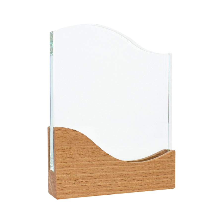 Trofeo Galvano de Madera y Cristal Wave (2)