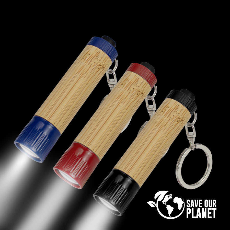 LlaveroLinterna LED cuerpo Bamboo
