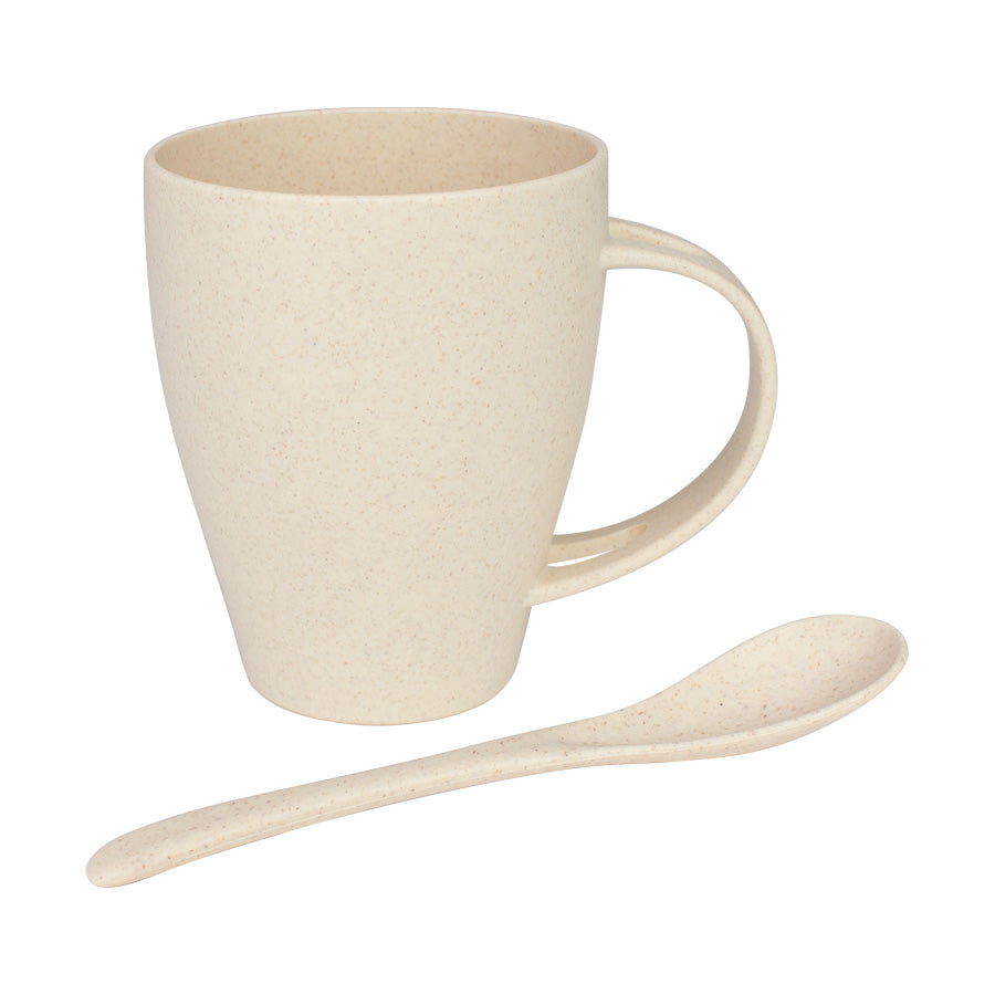 Mug de caña de Trigo con Cuchara 400cc (4)