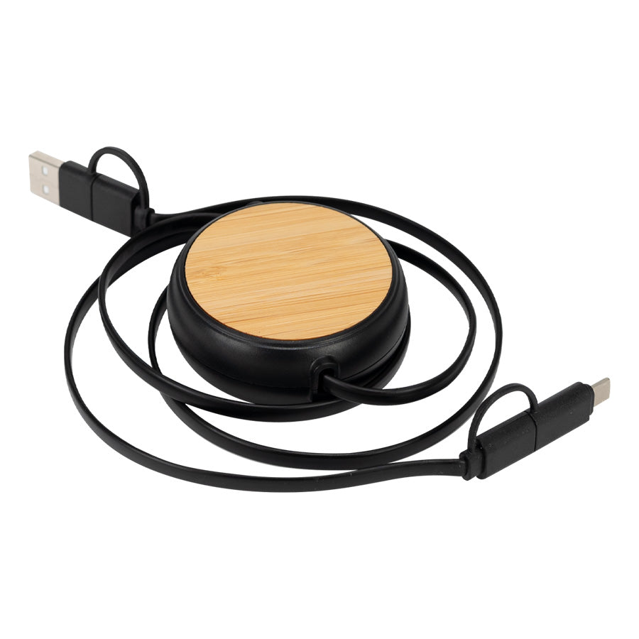 Connect Multicargador Retráctil 4 en 1 de ABSBamboo (9)