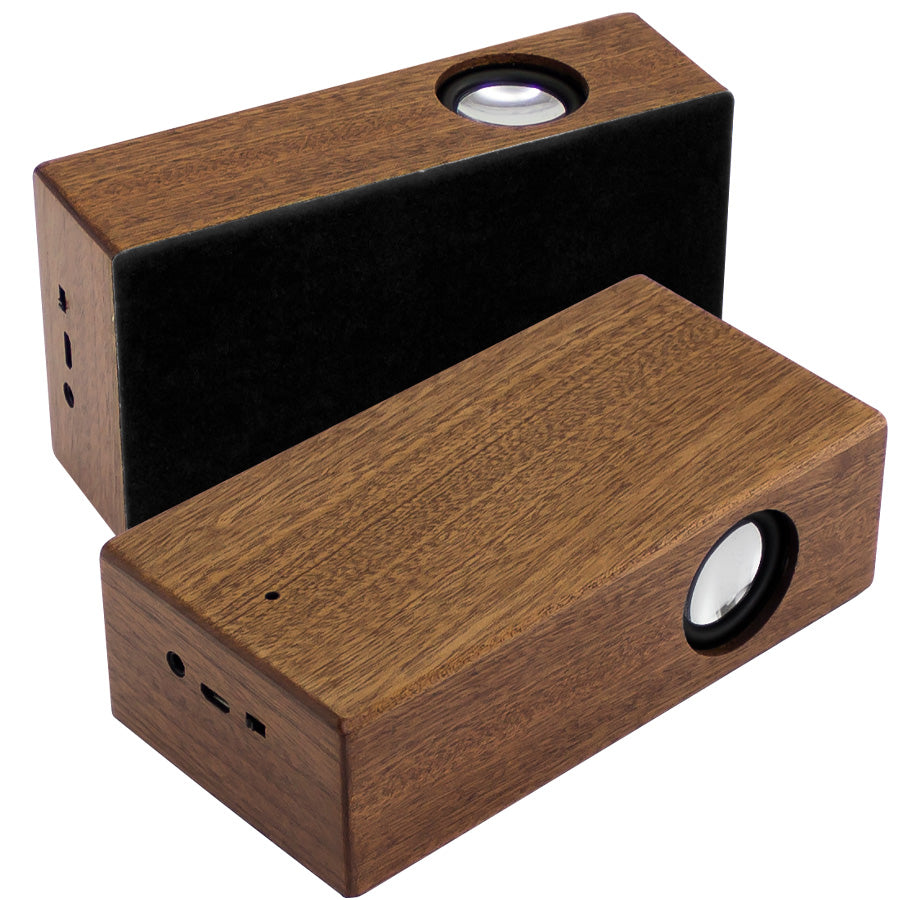 Parlante Grande Inducción Madera Nogal (4)