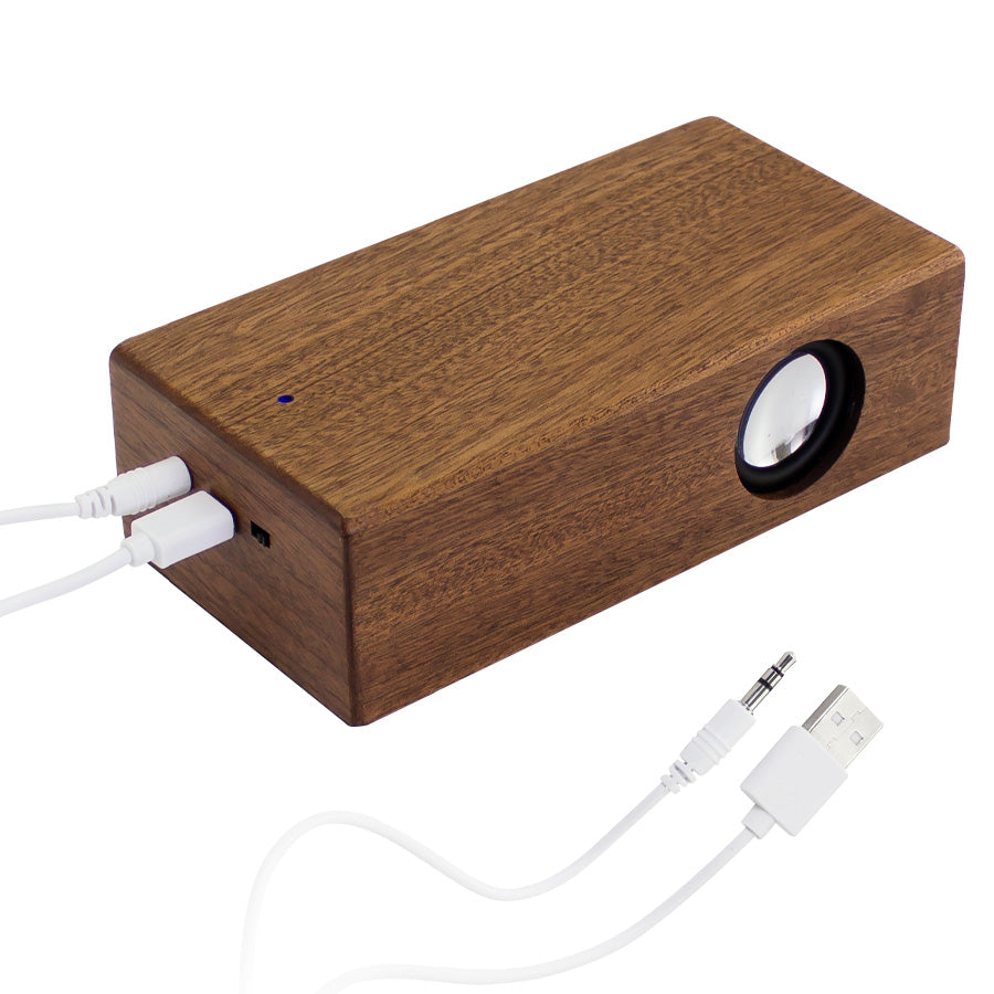 Parlante Grande Inducción Madera Nogal (5)