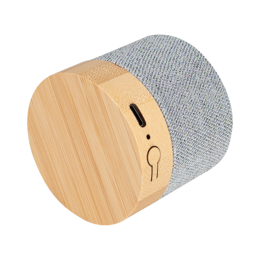 Parlante Altavoz de Bamboo y tela RPET TRUE (5)