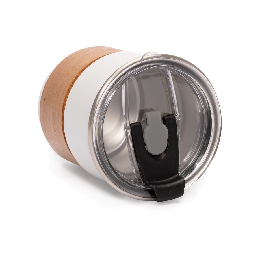 Vaso Térmico metálico CAMP 300cc con Bombilla y Grip de Madera (6)