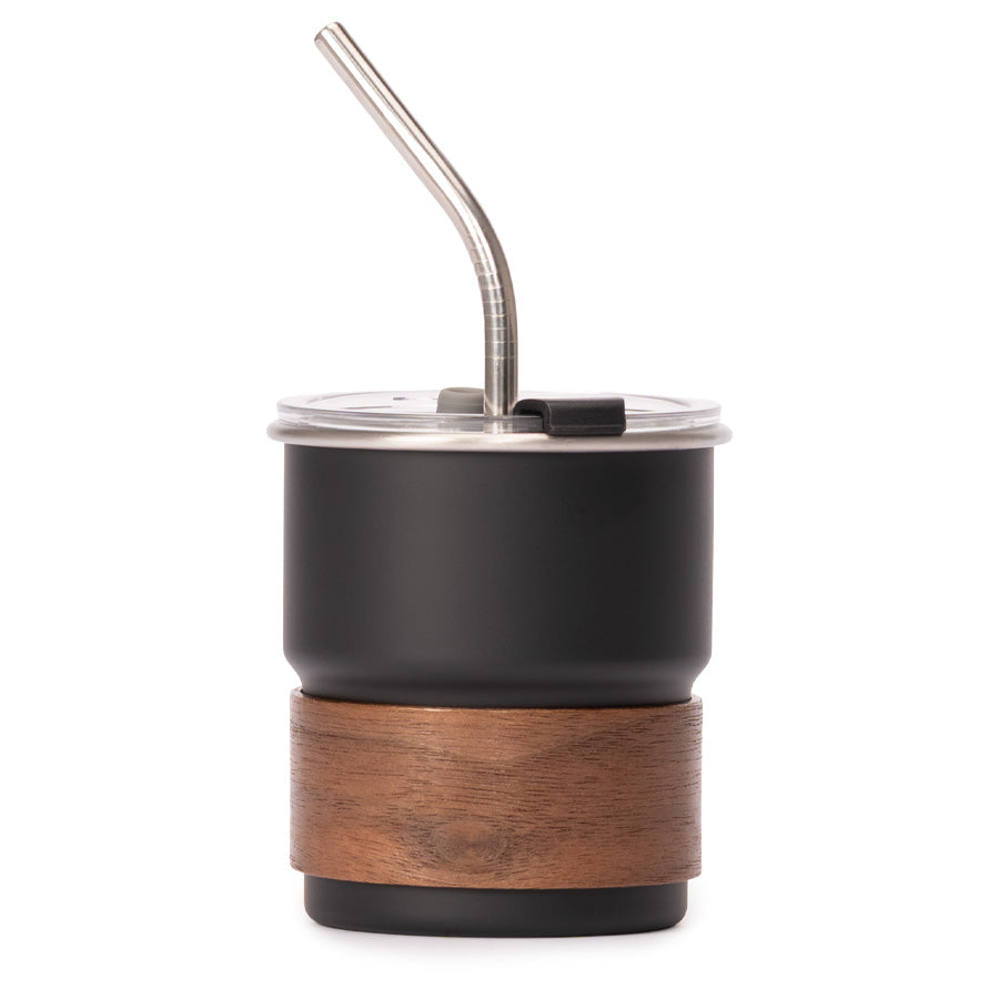 Vaso Térmico metálico CAMP 300cc con Bombilla y Grip de Madera (5)