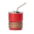 Vaso Térmico metálico CAMP 300cc con Bombilla y Grip de Madera (3)