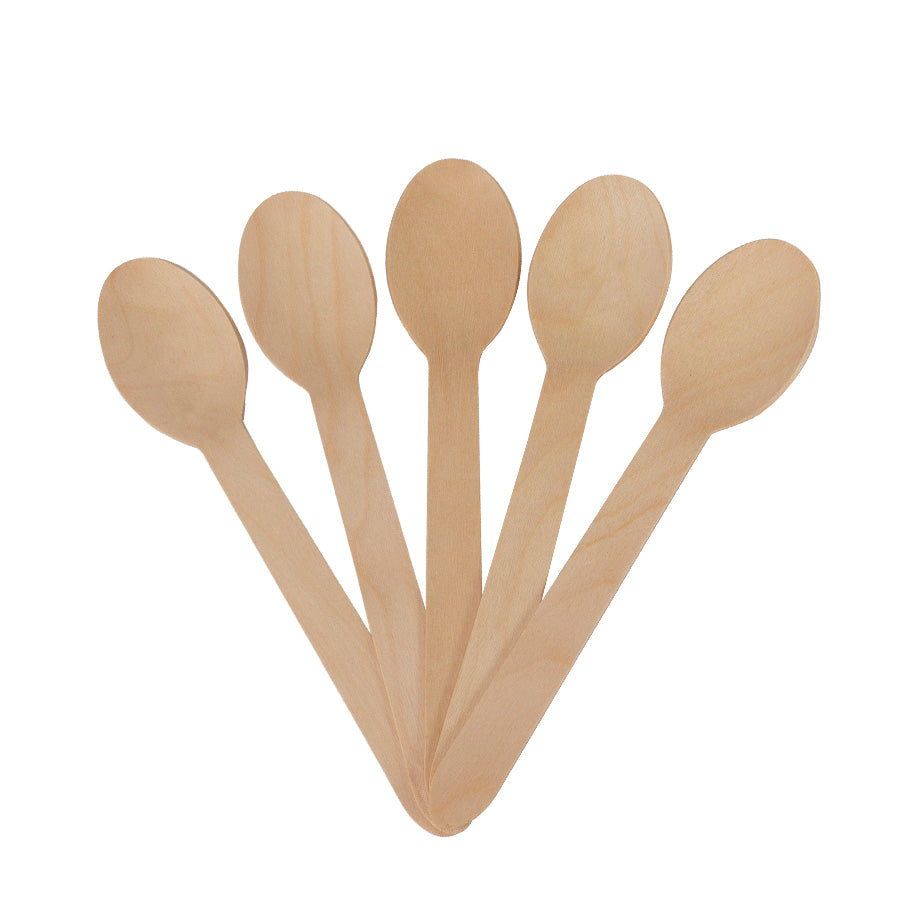 Bolsa con 100 cucharas de madera de Abedul (3)
