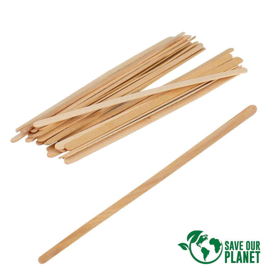 Bolsa con 1000 palitos revolvedores de madera de Pino