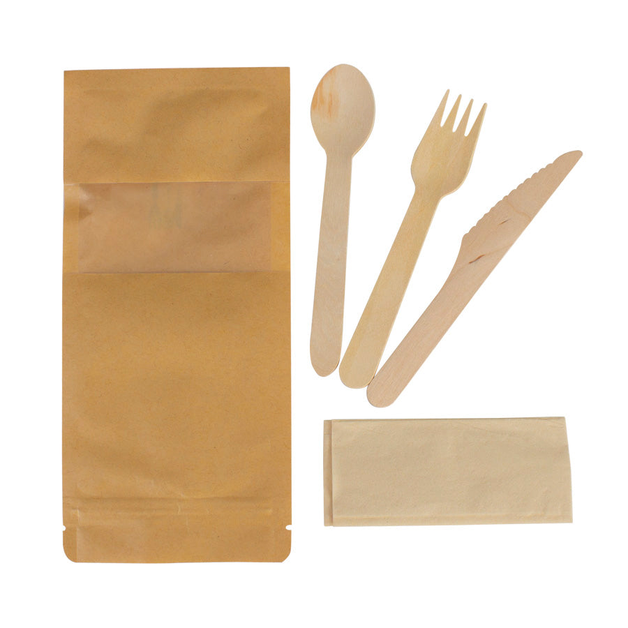 Set de cubiertos Sustentable bolsa ZIP (3)