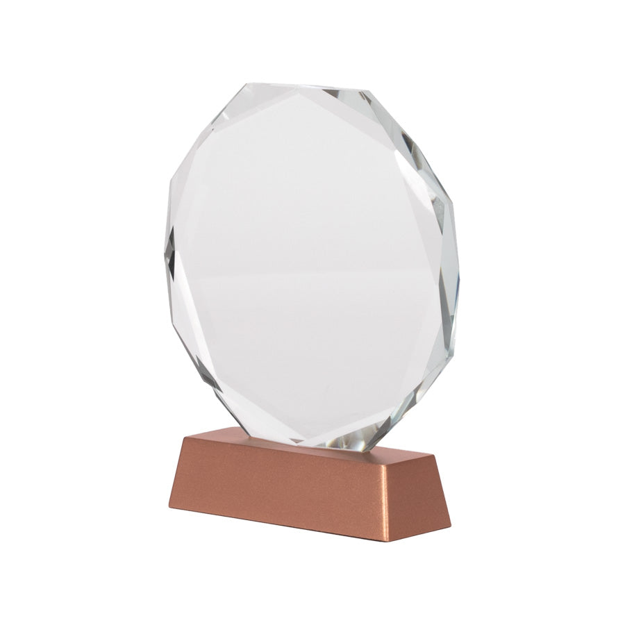 Trofeo Galvano de Cristal RUNE con base encobrizada (3)