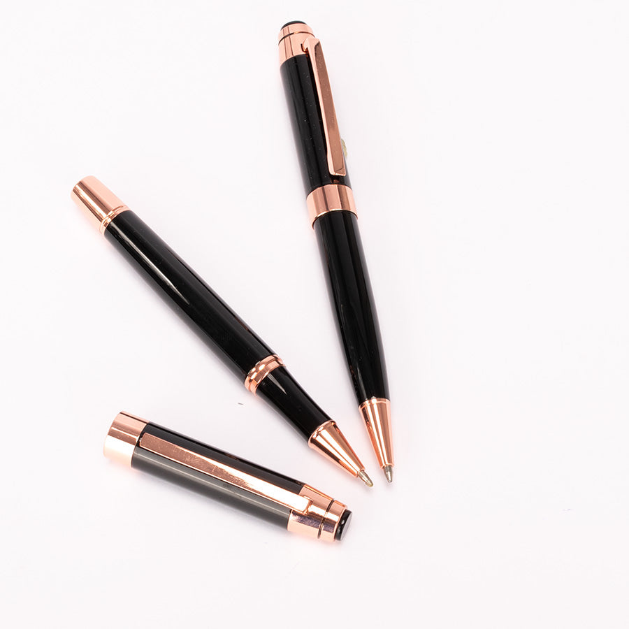 Set de Escritura THORTON negro con detalles encobrizados (8)