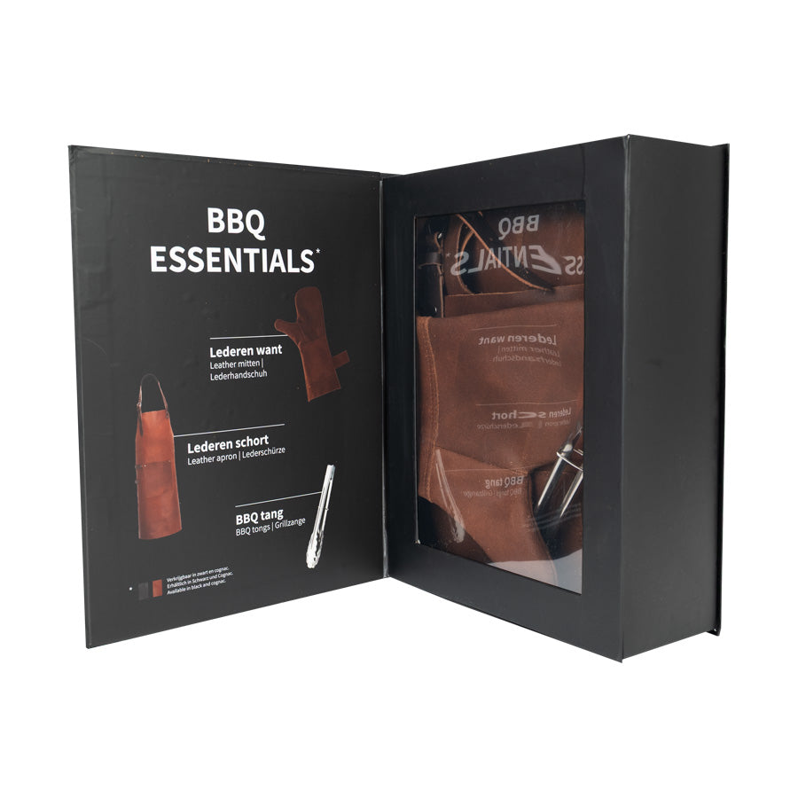 Set Asador de Cuero de Búfalo (9)