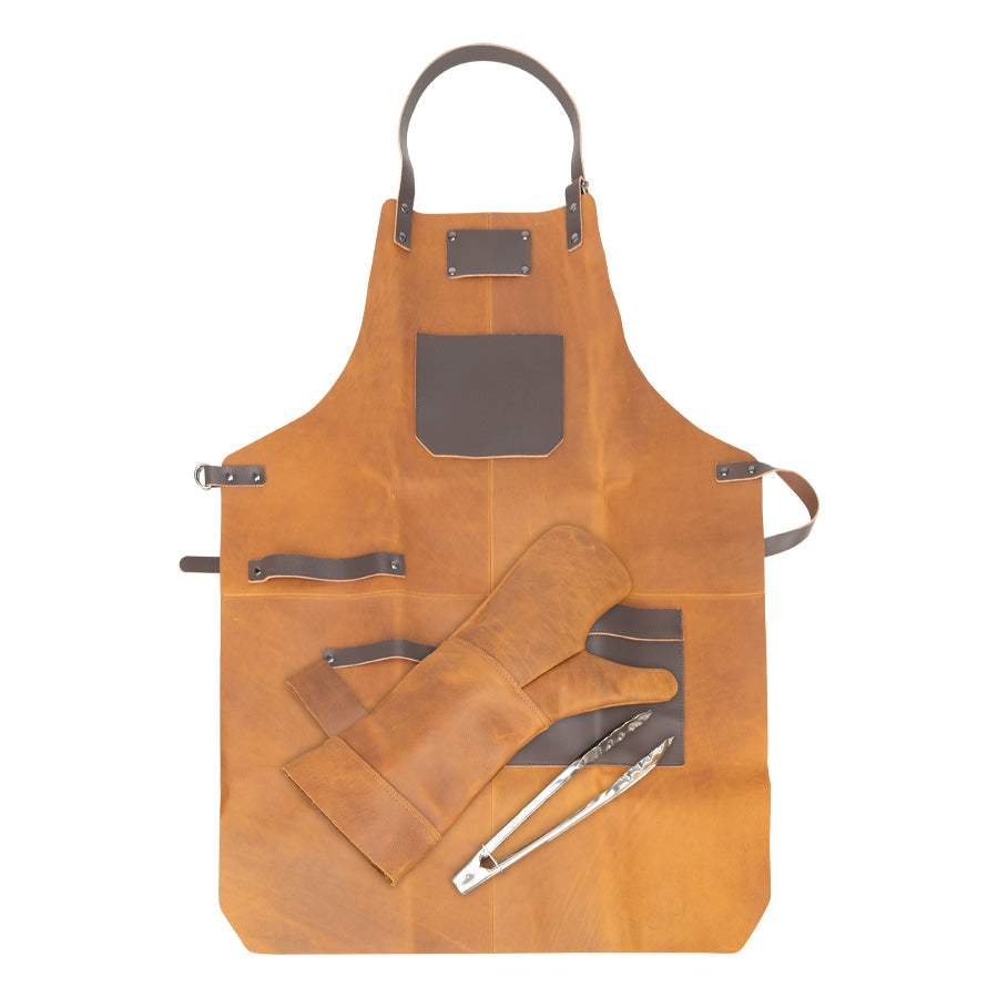 Set Asador de Cuero de Búfalo (5)