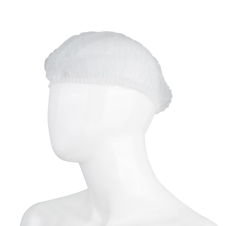 Set de 100 Cofias Gorros Desechables Prensados 25gm2