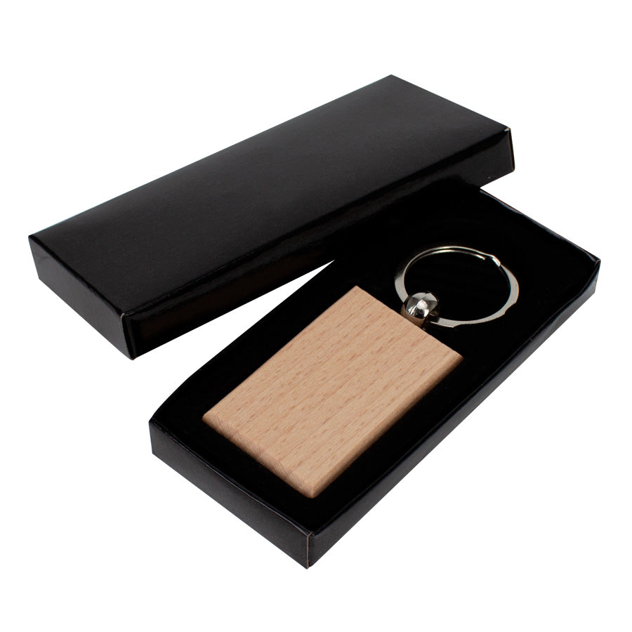Llavero Rectangular de Madera (3)