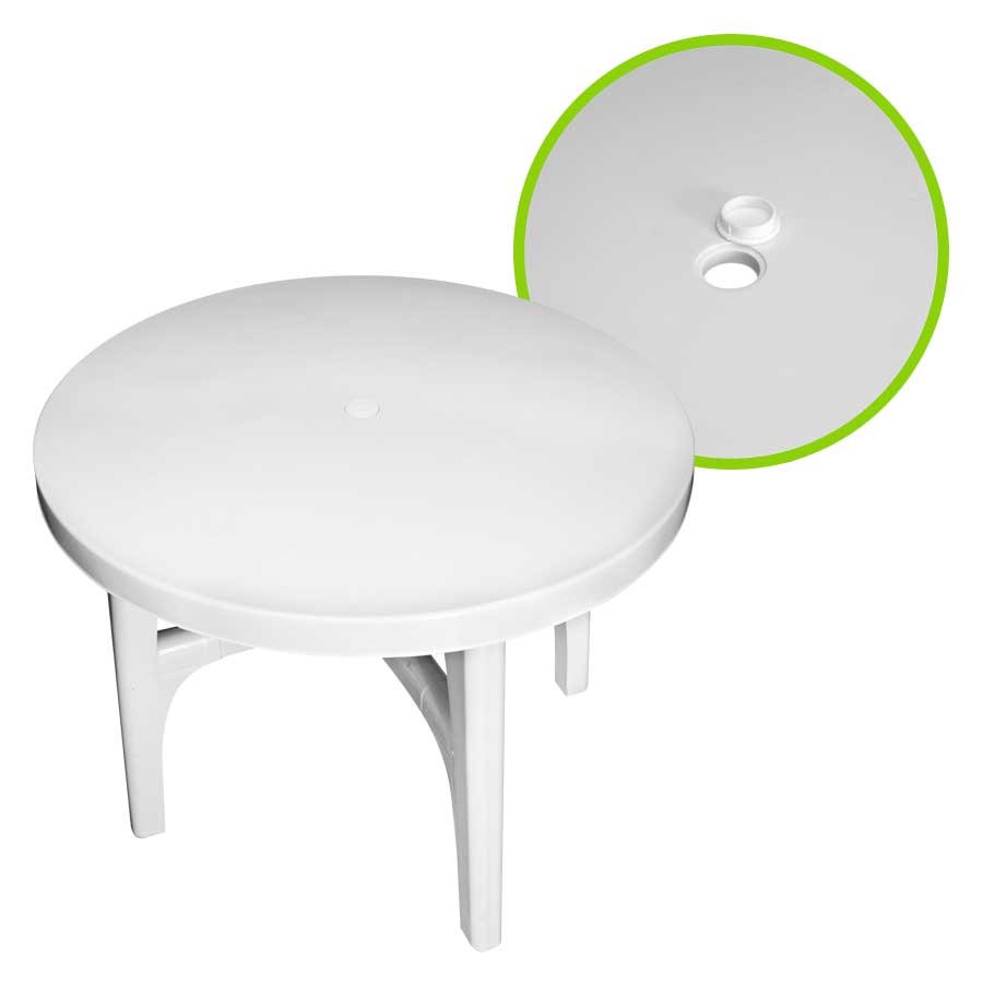 Mesa Plástica Redonda (5)