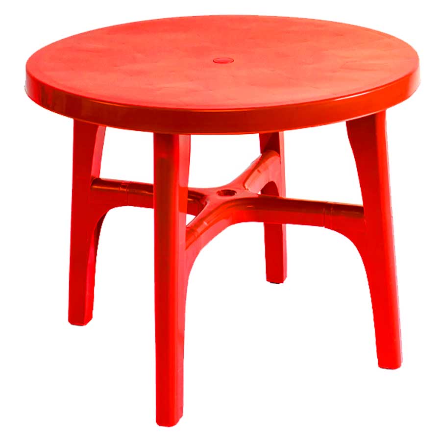 Mesa Plástica Redonda (8)