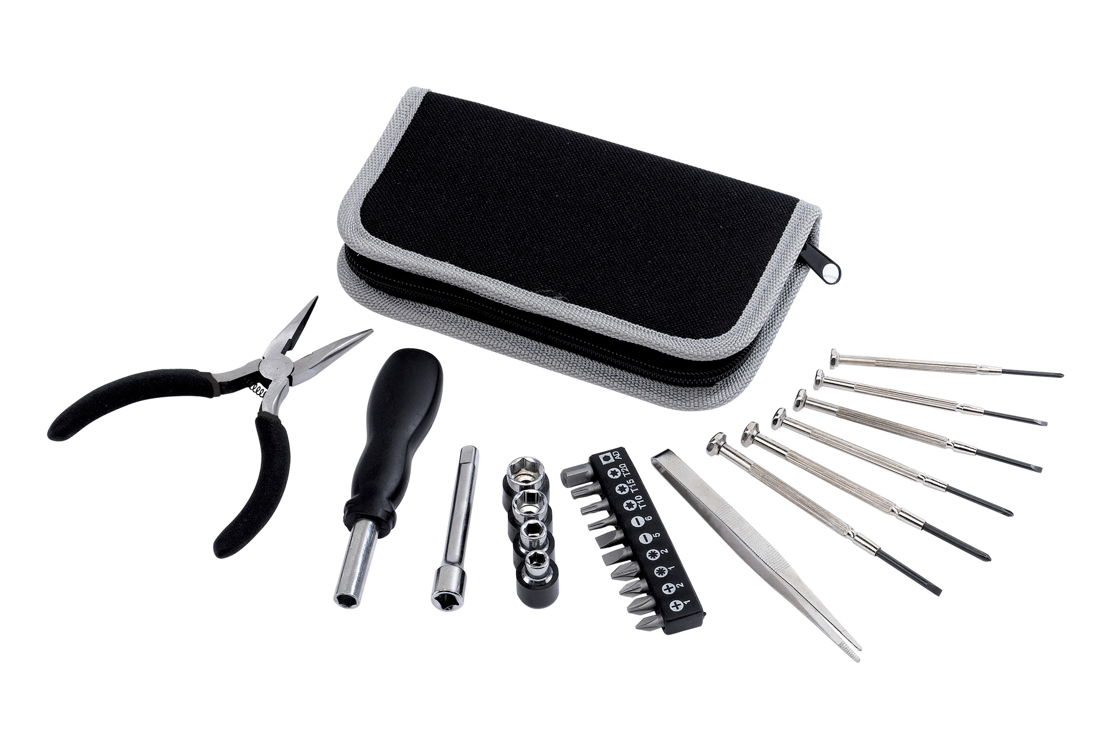 SET DE HERRAMIENTAS COMPACT  Negro