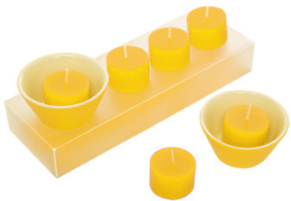 SET DE VELA ZENSU Amarillo - detallada