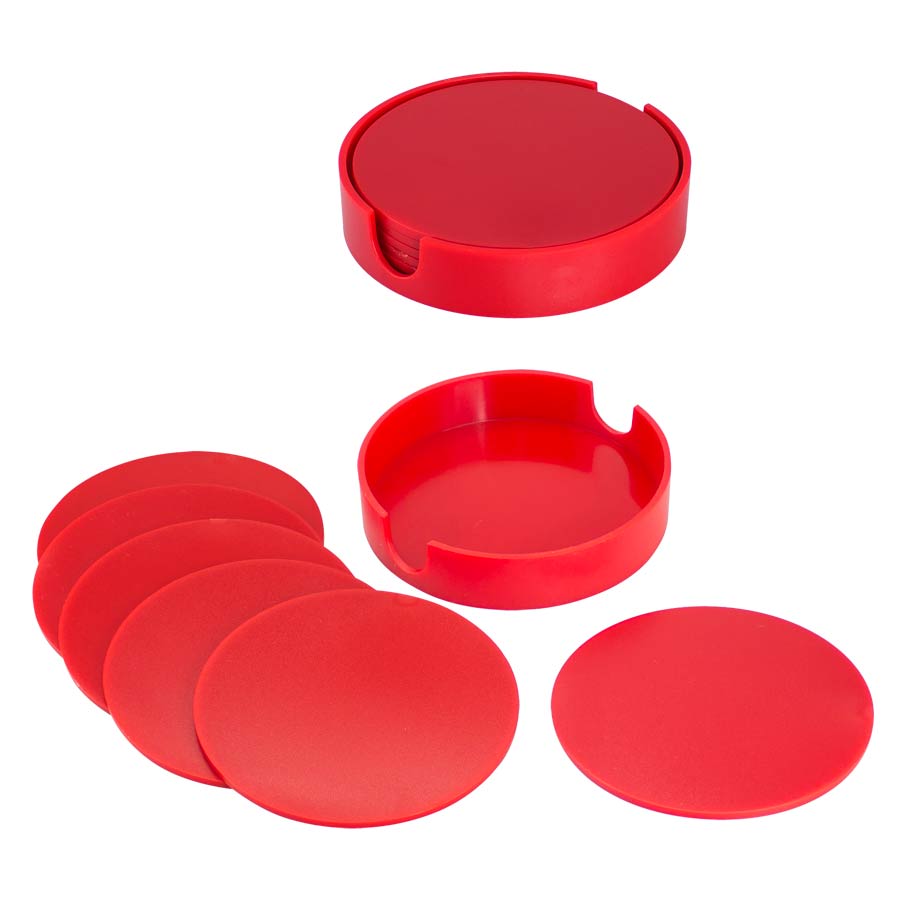 Set de Posavasos Plásticos Redondos (5)