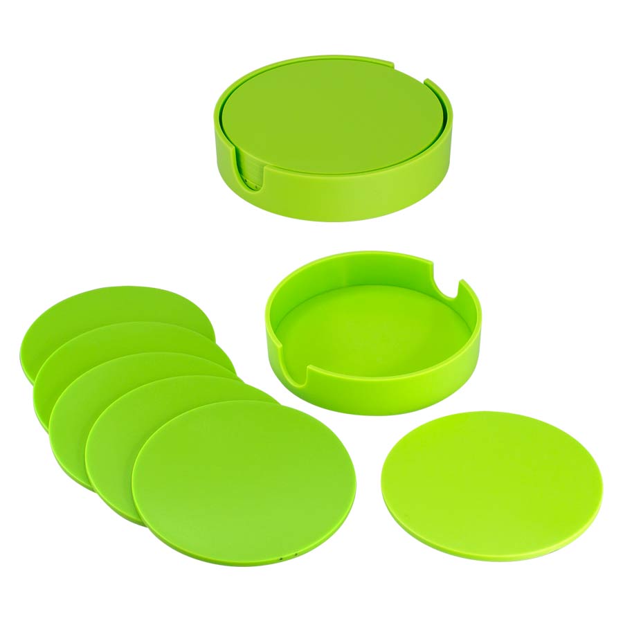 Set de Posavasos Plásticos Redondos (8)
