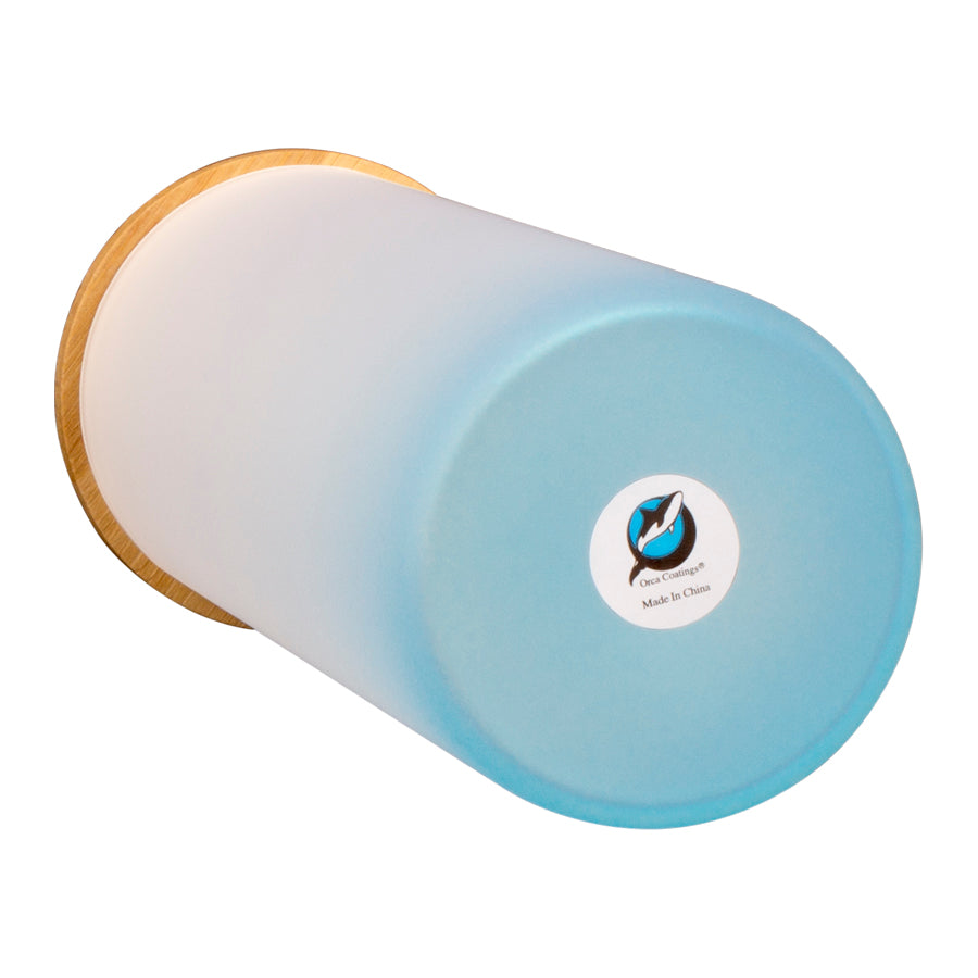 Botella Vidrio Borosilicato Sublimación tapa Bamboo 500cc (7)