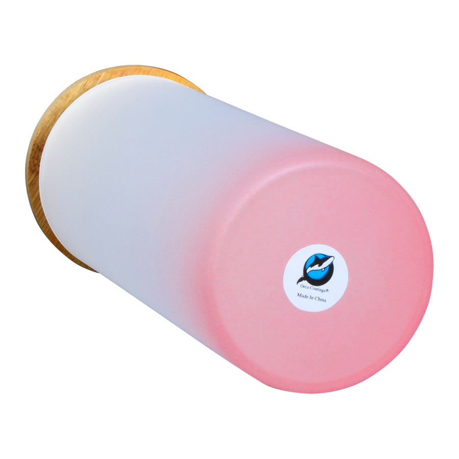 Botella Vidrio Borosilicato Sublimación tapa Bamboo 500cc (10)