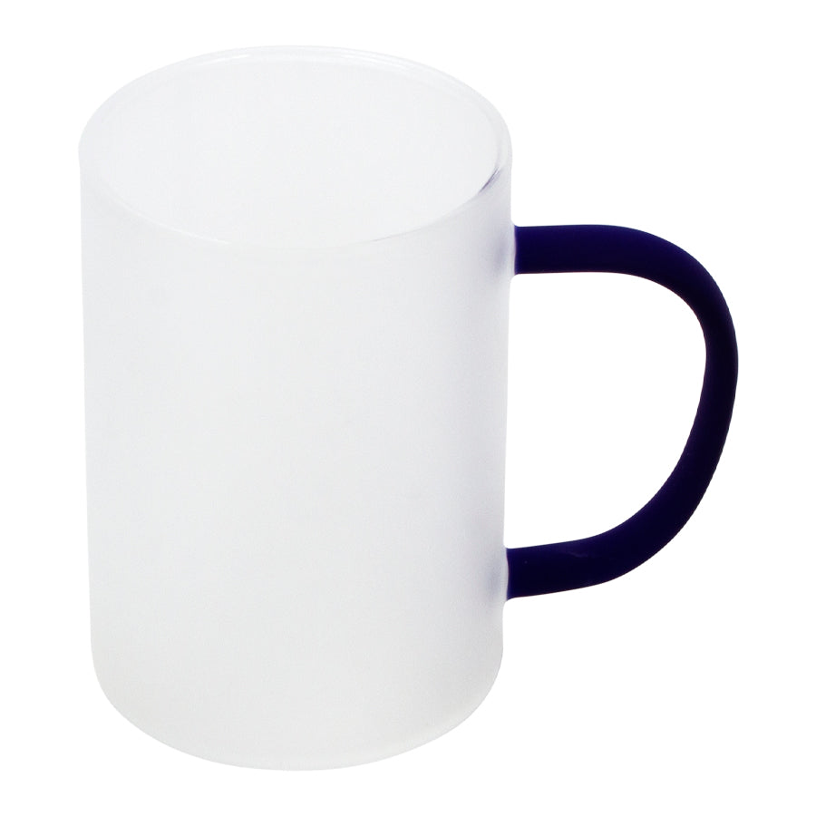 Tazón Vidrio Empavonado 330cc Sublimación asa color (8)