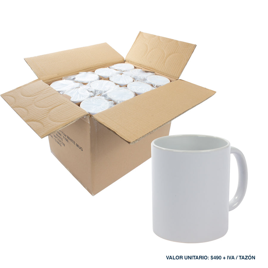 Cartón de 36 tazones 350cc sublimación