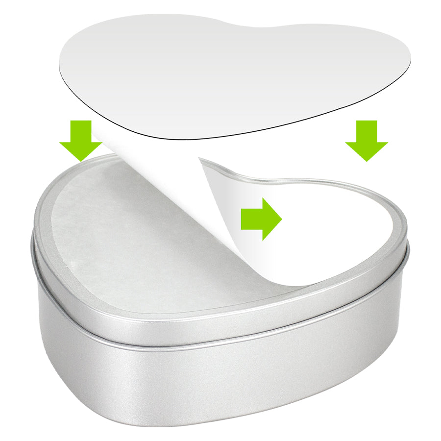 Caja Metálica Corazón Sublimación (3)