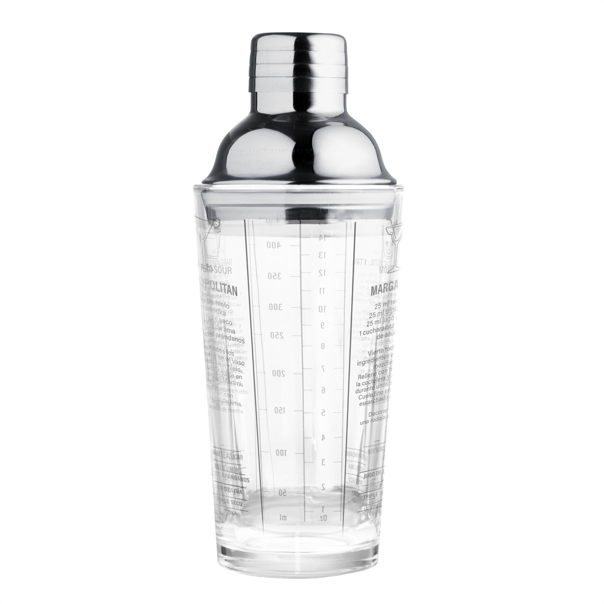 Coctelera de vidrio KOKOMO Transparente - detallada