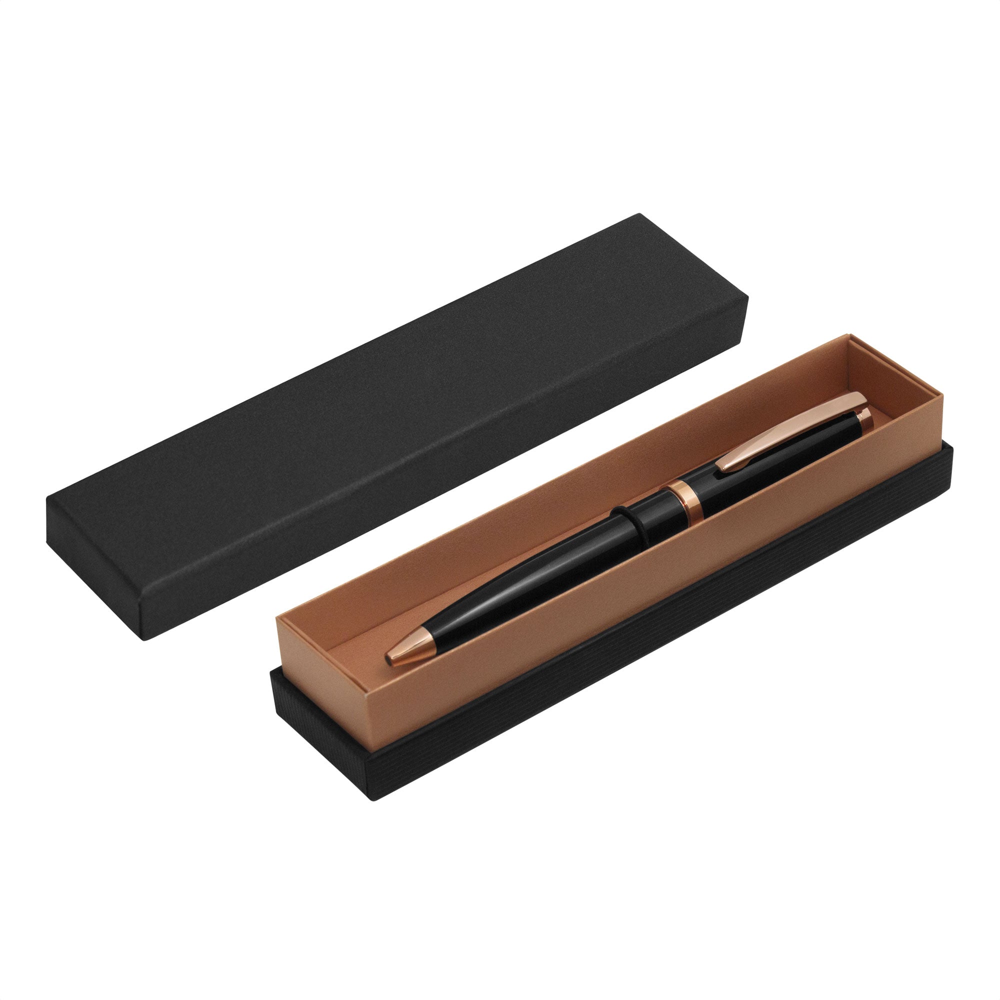 Bolígrafo DINASTY Tinta azul Negro / Cobre - detallada