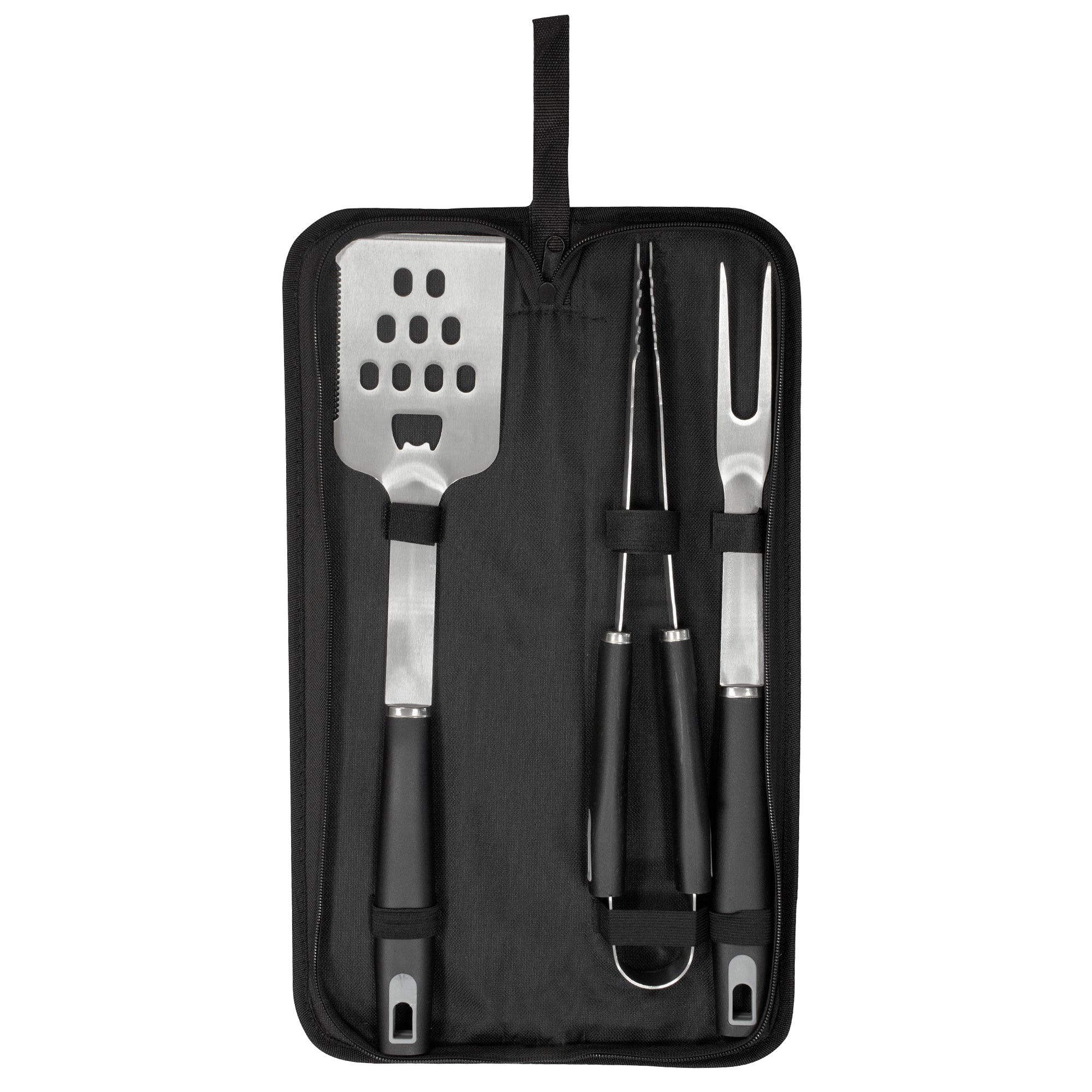 SET DE ASADO  BBQ MASTERBEEF Negro / Gris - detallada