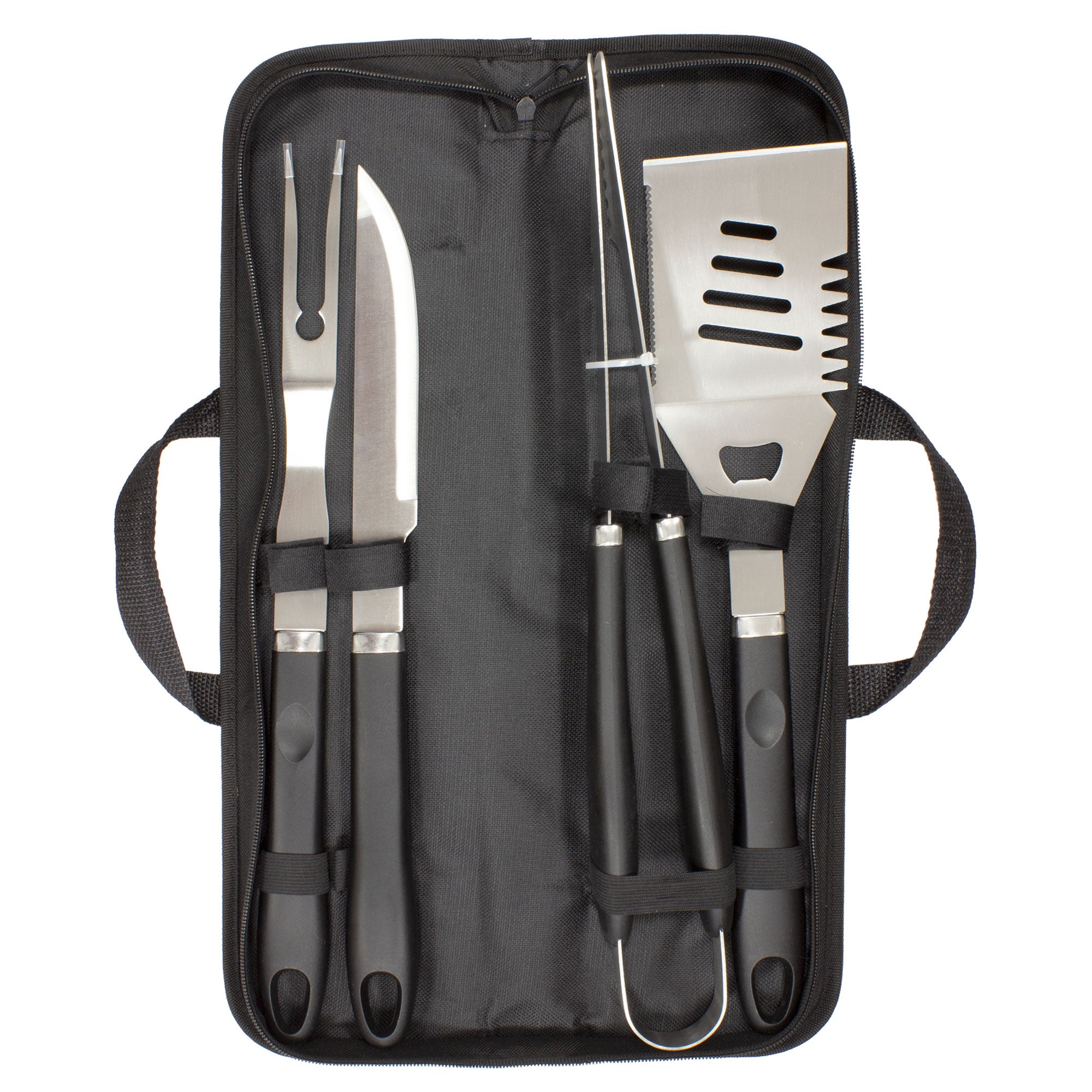 SET DE ASADO  BBQ ANGUS Negro