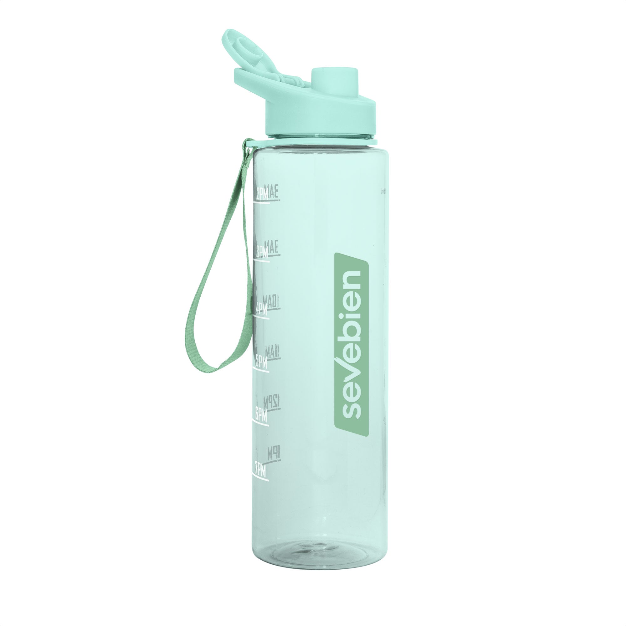 Botella deportiva motivacional BORG Celeste