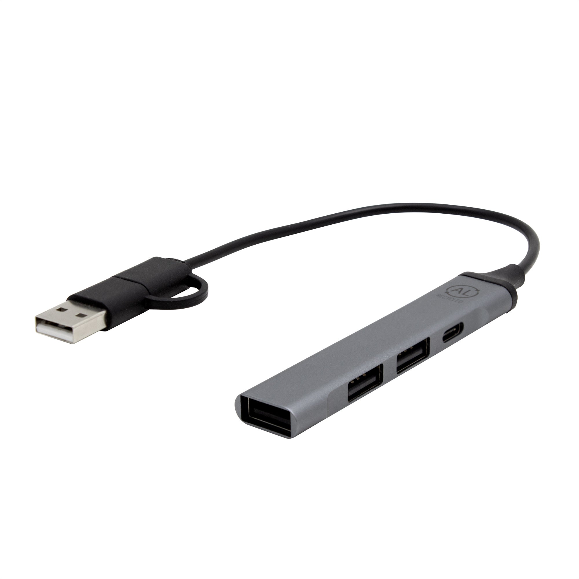 Adaptador HUB multipuerto HAMEL Gris - detallada