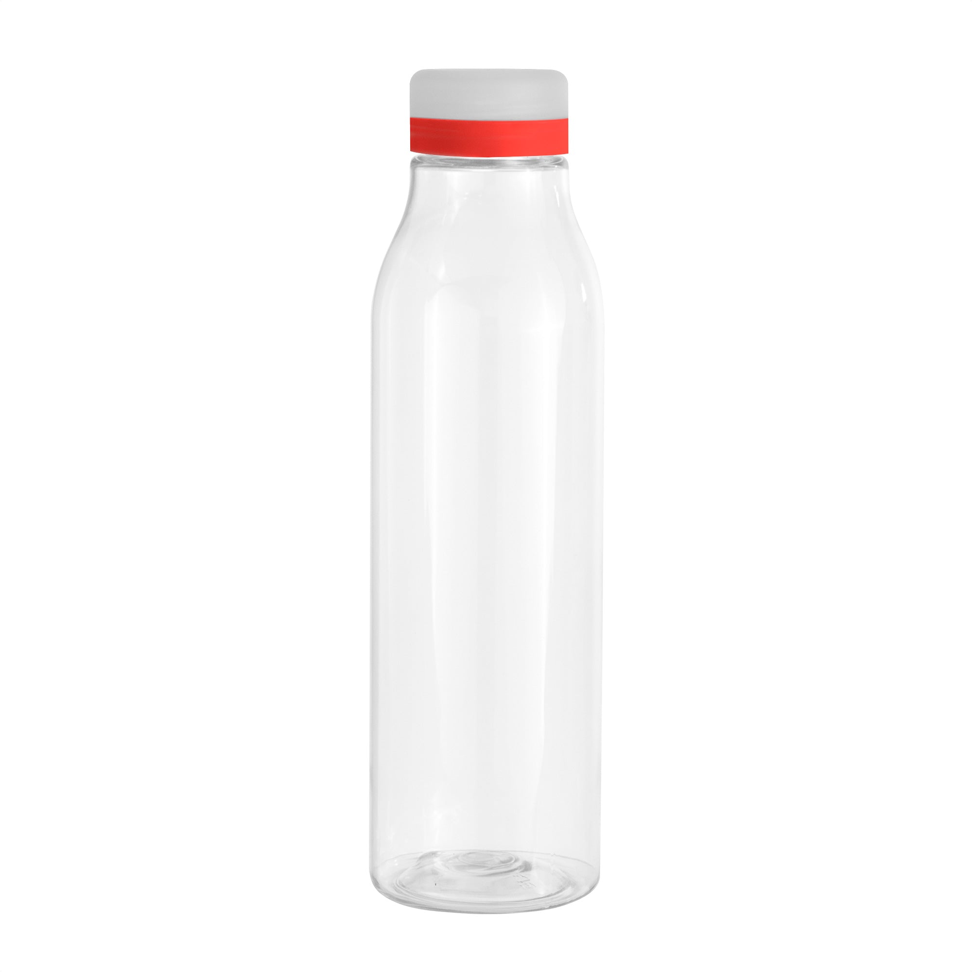 Botella ANDINA FROST Transparente/transparente mate/Rojo - detallada