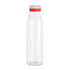Botella ANDINA FROST Transparente/transparente mate/Rojo - detallada