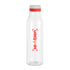 Botella ANDINA FROST Transparente/transparente mate/Rojo