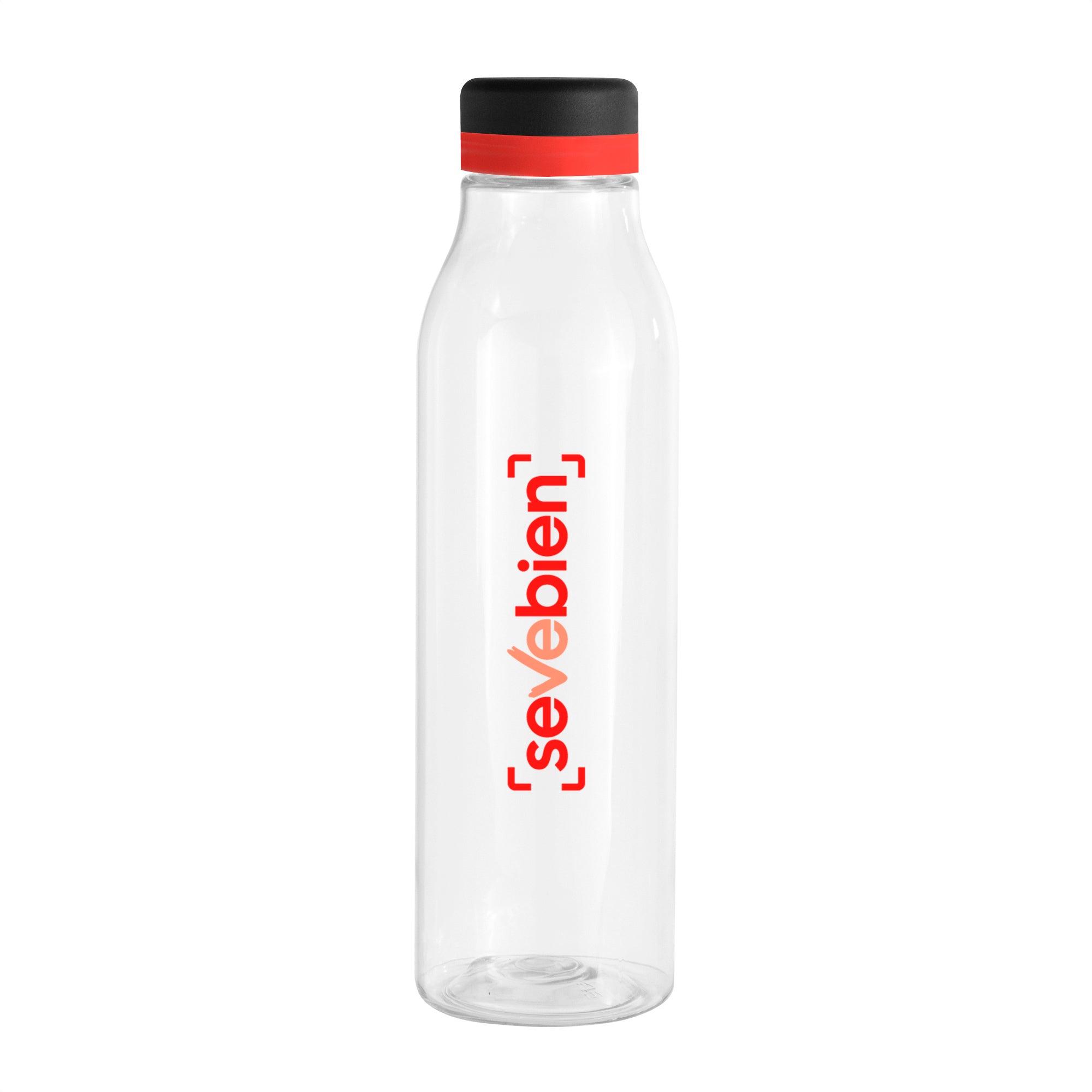 Botella ANDINA BLACK  Transparente/Negro/Rojo