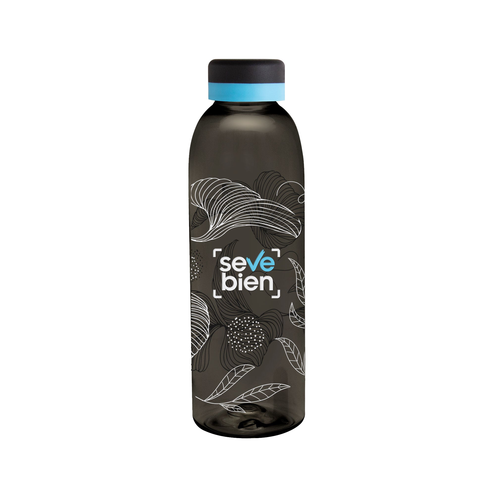 Botella BALADINA FULL BLACK  Humo/Negro/Celeste