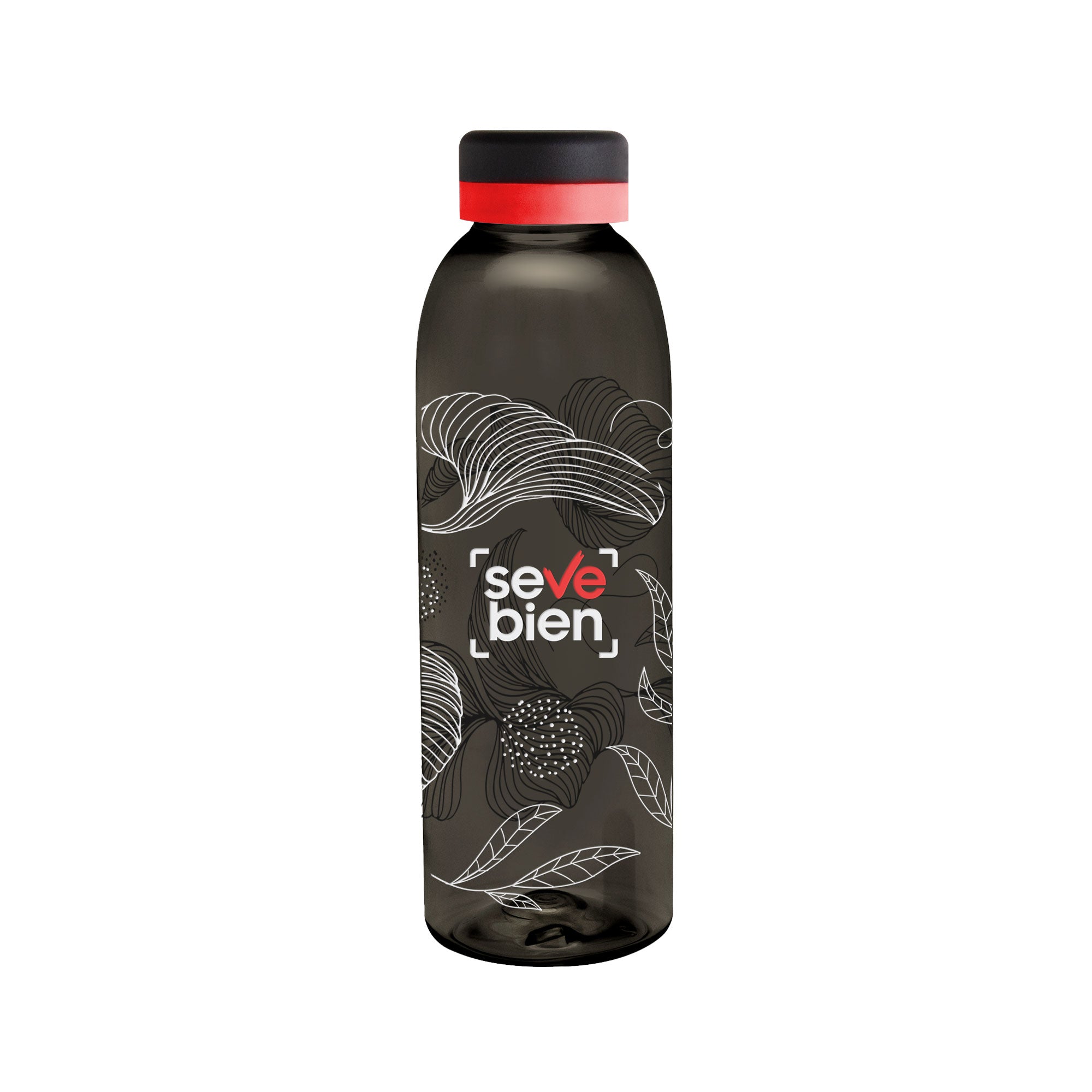 Botella BALADINA FULL BLACK  Humo/Negro/Rojo