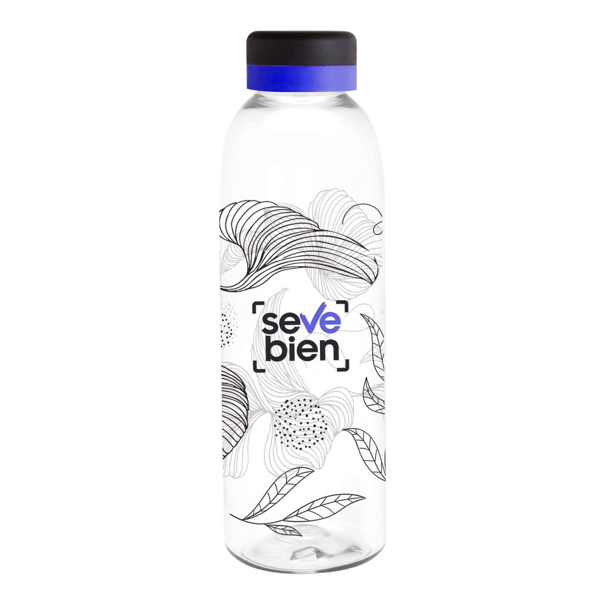 Botella BALADINA BLACK  Transparente/Negro/Royal Blue