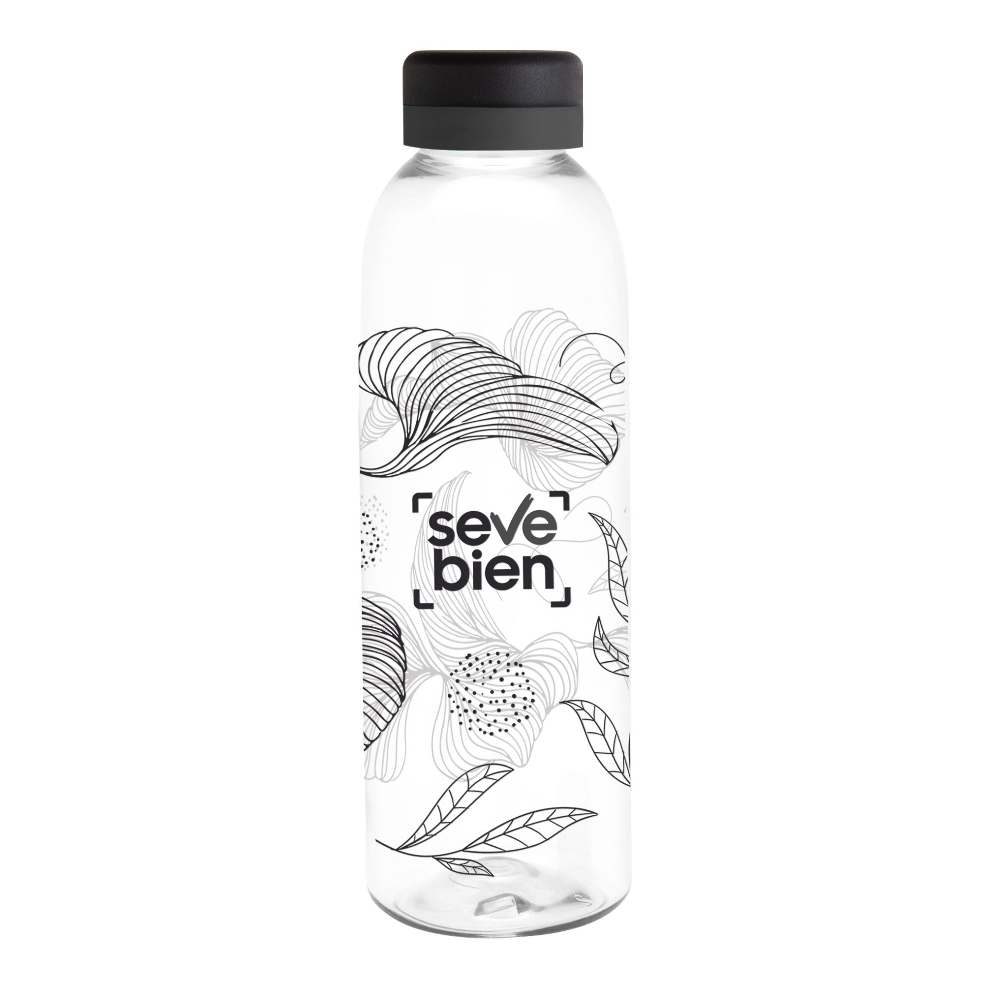 Botella BALADINA BLACK  Transparente/Negro/Negro
