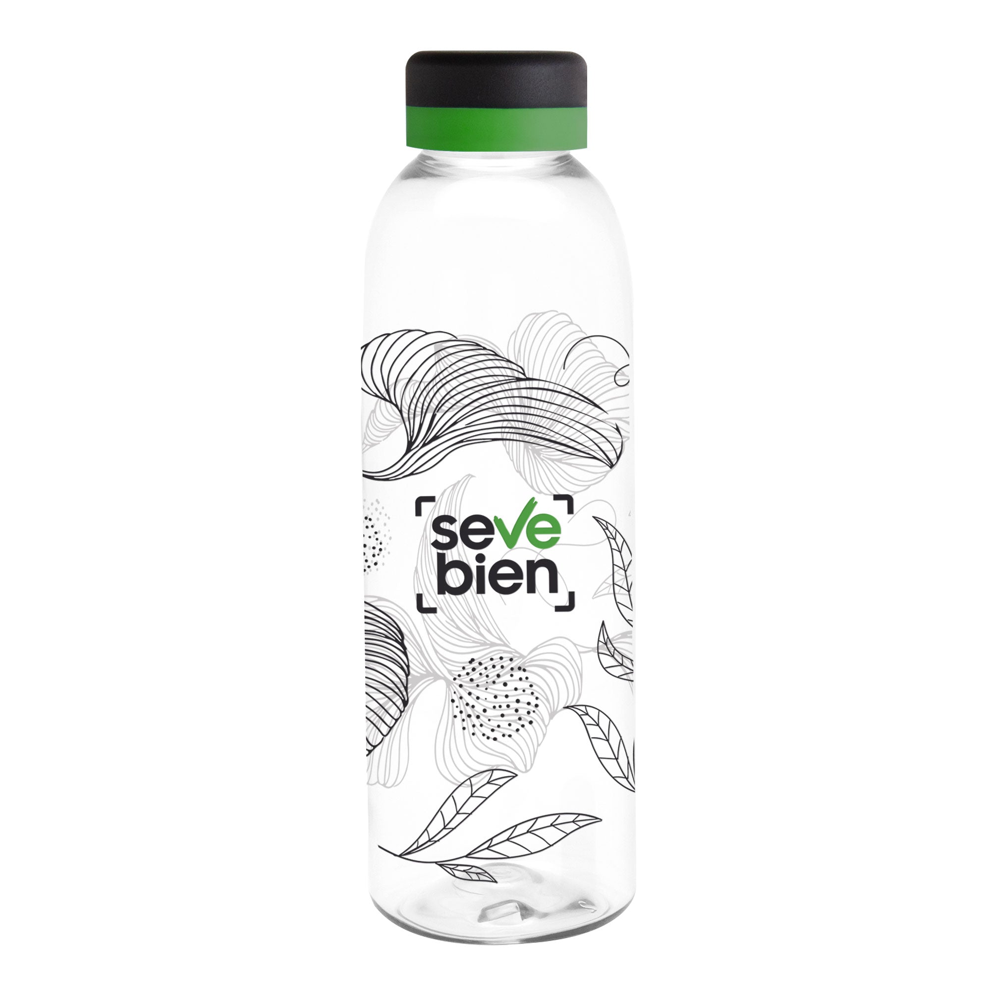 Botella BALADINA BLACK  Transparente/Negro/Verde