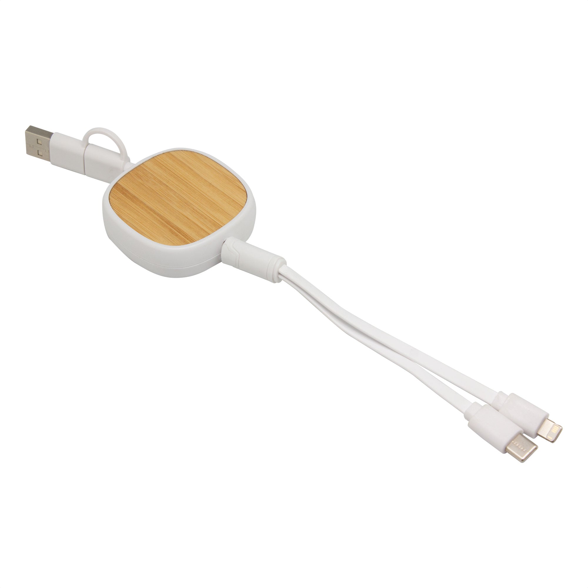 Cable retráctil de carga CONNY Blanco - detallada