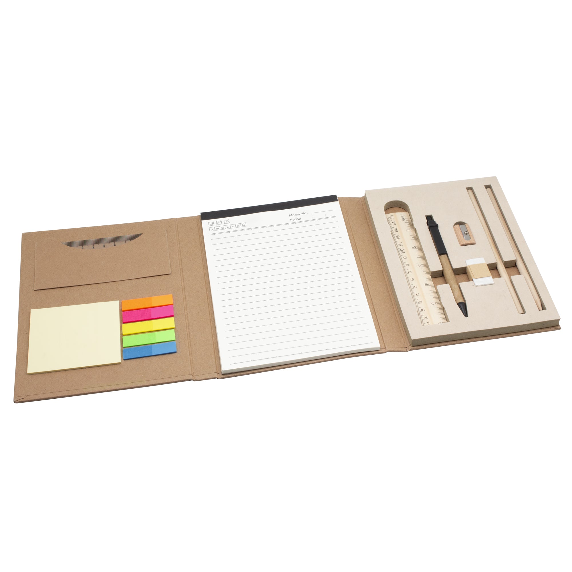 Cuaderno memo semanal WORKIT Natural - detallada